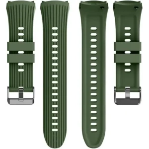 Silikonowy pasek Bizon Strap Watch Silicone T do Huawei Watch 5 42mm ciemnozielony