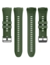 Silikonowy pasek Bizon Strap Watch Silicone T do Huawei Watch 5 42mm ciemnozielony