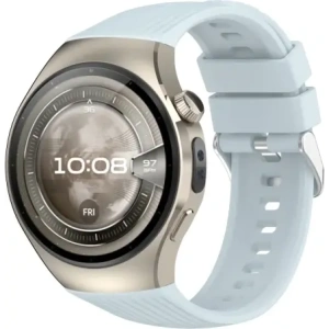 Silikonowy pasek Bizon Strap Watch Silicone T do Huawei Watch 5 42mm jasnoniebieski