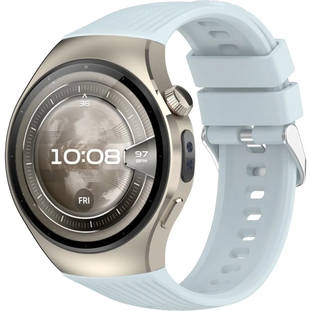 Silikonowy pasek Bizon Strap Watch Silicone T do Huawei Watch 5 42mm jasnoniebieski