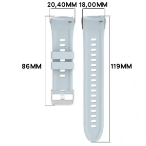 Silikonowy pasek Bizon Strap Watch Silicone T do Huawei Watch 5 42mm jasnoniebieski