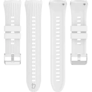 Silikonowy pasek Bizon Strap Watch Silicone T do Huawei Watch 5 42mm biały