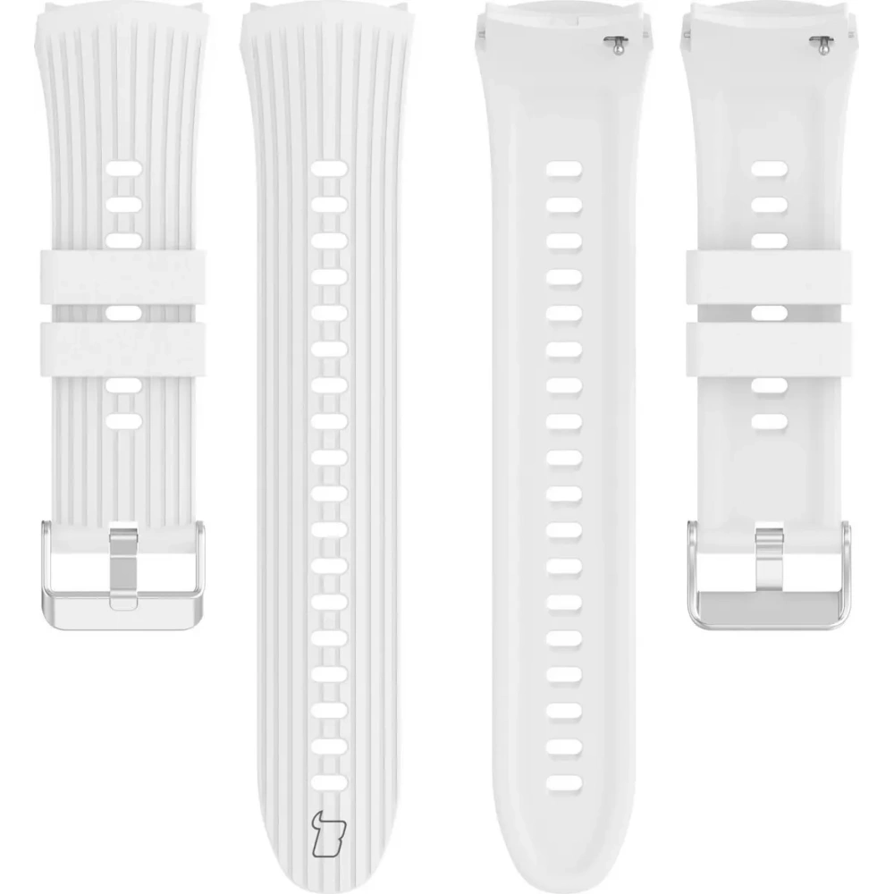 Silikonowy pasek Bizon Strap Watch Silicone T do Huawei Watch 5 42mm biały