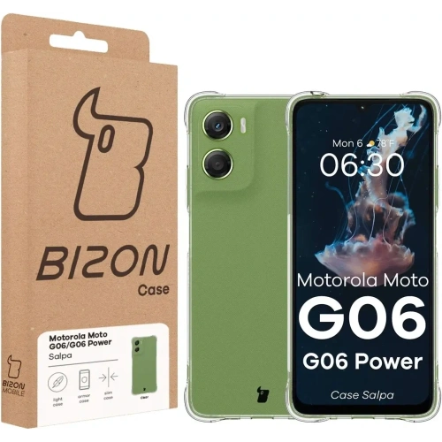 Elastyczne etui Bizon Case Salpa do Motorola Moto G06 4G / G06 Power 4G przezroczyste