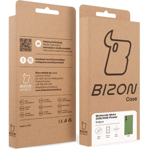 Elastyczne etui Bizon Case Salpa do Motorola Moto G06 4G / G06 Power 4G przezroczyste