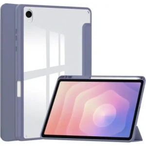 Etui z klapką Bizon Case Tab Clear Matt do Samsung Galaxy Tab S11 lawendowe