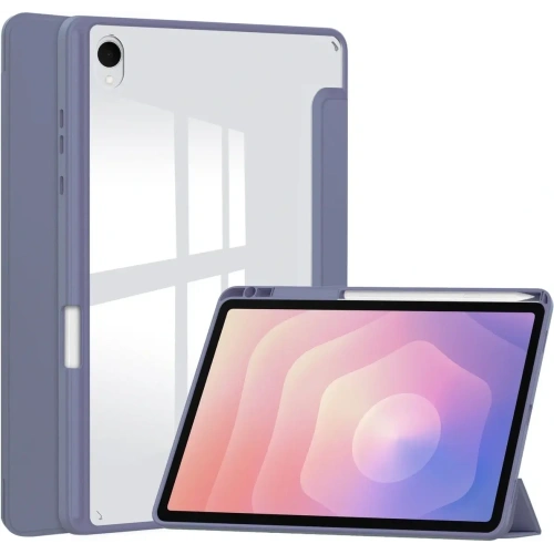 Etui z klapką Bizon Case Tab Clear Matt do Samsung Galaxy Tab S11 lawendowe