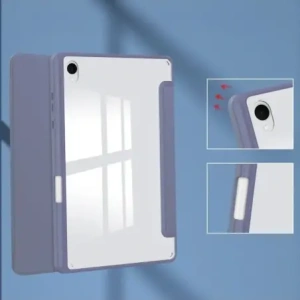 Etui z klapką Bizon Case Tab Clear Matt do Samsung Galaxy Tab S11 lawendowe