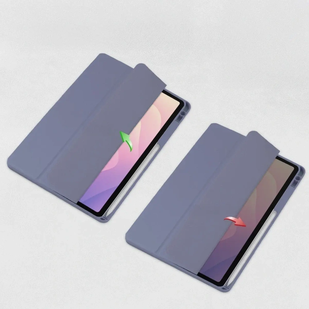 Etui z klapką Bizon Case Tab Clear Matt do Samsung Galaxy Tab S11 lawendowe