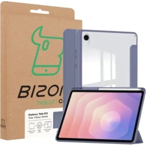 Etui z klapką Bizon Case Tab Clear Matt do Samsung Galaxy Tab S11 lawendowe