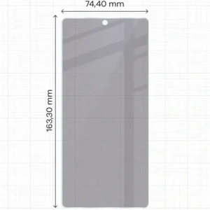 Prywatyzujące szkło hybrydowe Bizon Glass Mule Shadow do Infinix Note 50 Pro 4G matowe