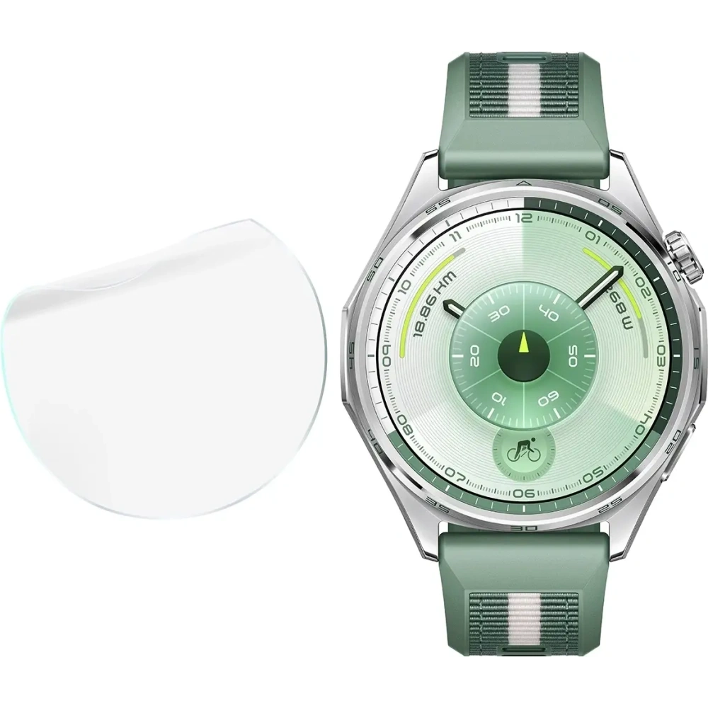 Folia hydrożelowa na ekran Bizon Glass Watch Hydrogel Duo do Huawei Watch GT6 46mm [2 PACK]