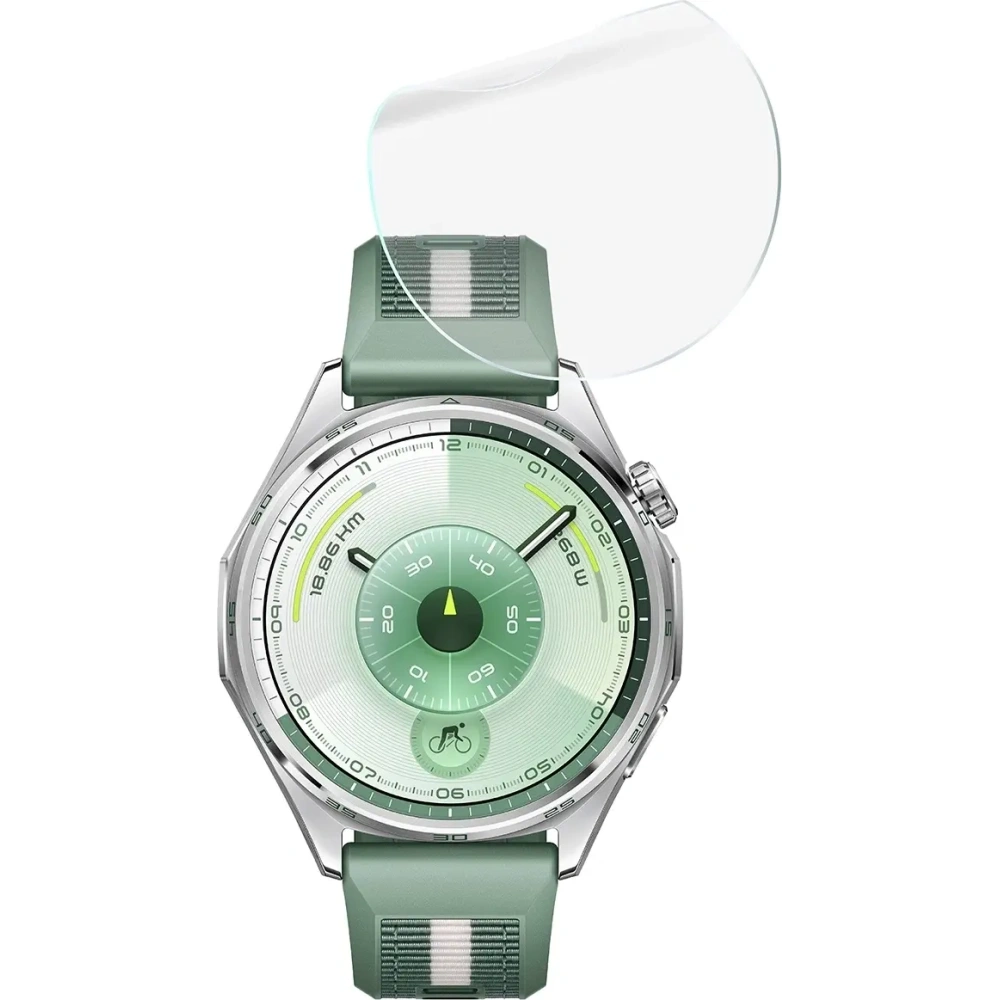 Folia hydrożelowa na ekran Bizon Glass Watch Hydrogel Duo do Huawei Watch GT6 46mm [2 PACK]