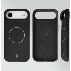 Silikonowe etui z pierścieniem magnetycznym Bizon Soft Case Magnetic do Apple iPhone Air czarne