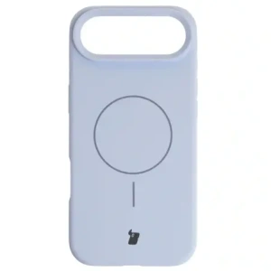 Silikonowe etui z pierścieniem magnetycznym Bizon Soft Case Magnetic do Apple iPhone Air błękitne