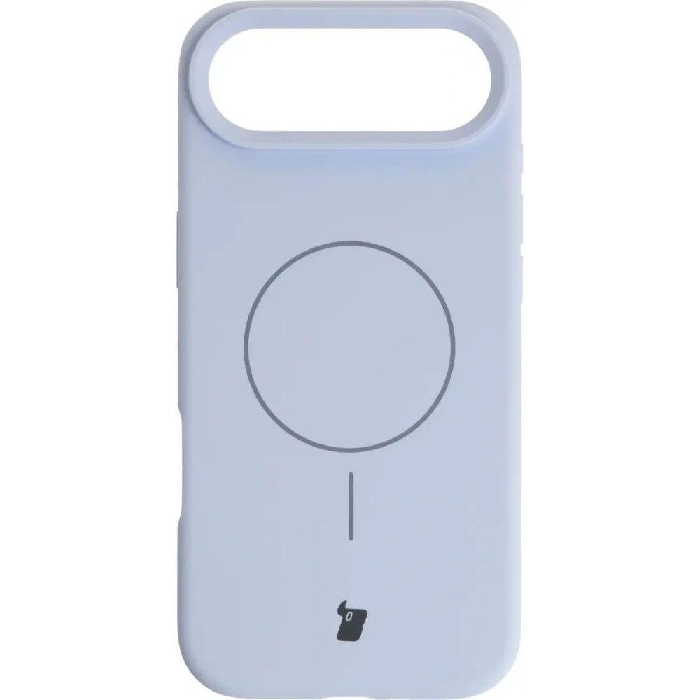 Silikonowe etui z pierścieniem magnetycznym Bizon Soft Case Magnetic do Apple iPhone Air błękitne