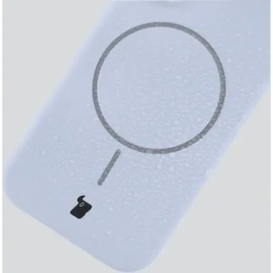 Silikonowe etui z pierścieniem magnetycznym Bizon Soft Case Magnetic do Apple iPhone Air błękitne
