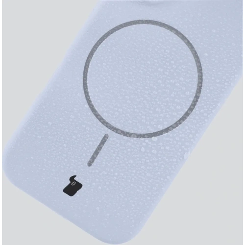 Silikonowe etui z pierścieniem magnetycznym Bizon Soft Case Magnetic do Apple iPhone Air błękitne