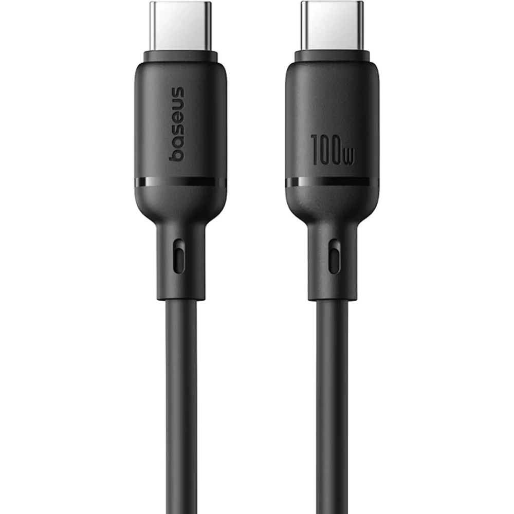 Kabel Baseus Silky Series 100W USB-C do USB-C 1m czarny Kabel Baseus Silky Series 100W USB-C do USB-C 1m czarny