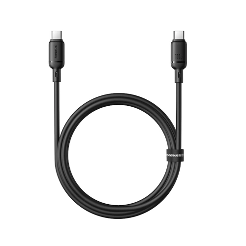 Kabel Baseus Silky Series 100W USB-C do USB-C 1m czarny