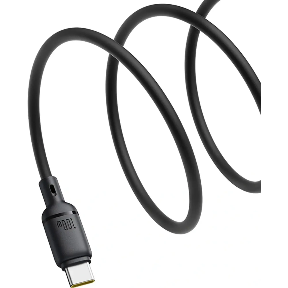 Kabel Baseus Silky Series 100W USB-C do USB-C 1m czarny Kabel Baseus Silky Series 100W USB-C do USB-C 1m czarny