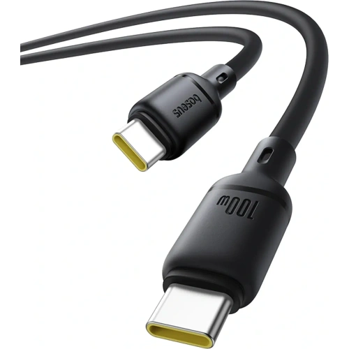 Kabel Baseus Silky Series 100W USB-C do USB-C 1m czarny