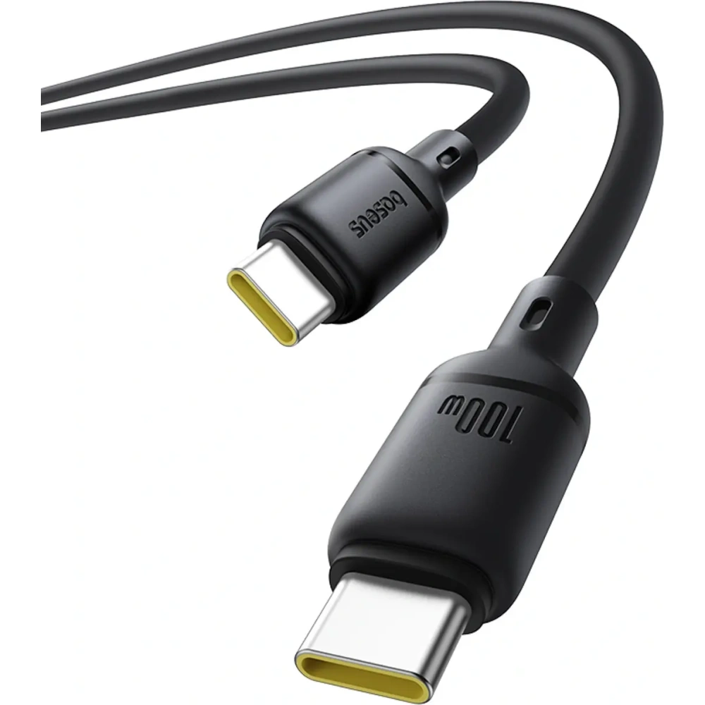 Kabel Baseus Silky Series 100W USB-C do USB-C 1m czarny Kabel Baseus Silky Series 100W USB-C do USB-C 1m czarny