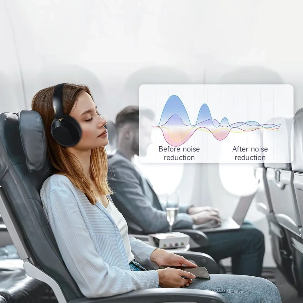 Bezprzewodowe słuchawki nauszne Dudao X22 Max Bluetooth 5.4 ANC czarne