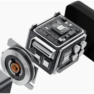 Ładowarka sieciowa Dudao A67EU GaN 67W z wbudowanym zwijanym kablem USB-C Power Delivery Quick Charge czarna