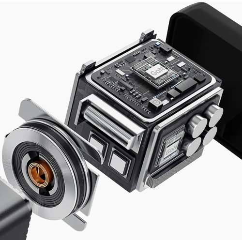 Ładowarka sieciowa Dudao A67EU GaN 67W z wbudowanym zwijanym kablem USB-C Power Delivery Quick Charge czarna