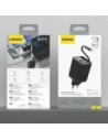 Ładowarka sieciowa Dudao A67EU GaN 67W z wbudowanym zwijanym kablem USB-C Power Delivery Quick Charge czarna