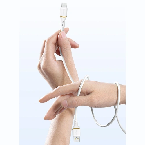 Kabel Dudao L25C USB-C do USB-C 60W 1m biały