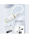 Kabel Dudao L25T USB-A do USB-C 5A 1m biały