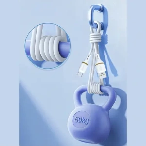 Kabel Dudao L25T USB-A do USB-C 5A 1m biały