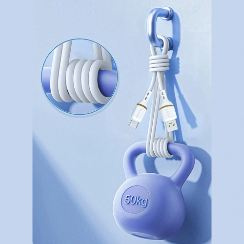 Kabel Dudao L25T USB-A do USB-C 5A 1m biały