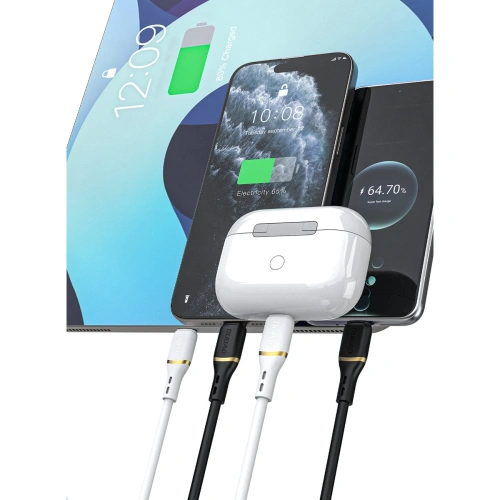 Kabel Dudao L25T USB-A do USB-C 5A 1m biały