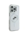 Etui Karl Lagerfeld do Apple iPhone 16 Pro hardcase IML Metal Karl&Choupette Head MagSafe biały
