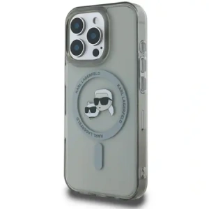 Etui Karl Lagerfeld do Apple iPhone 16 Pro hardcase IML Metal Karl&Choupette Head MagSafe czarny
