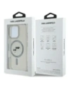 Etui Karl Lagerfeld do Apple iPhone 16 Pro hardcase IML Metal Karl&Choupette Head MagSafe czarny