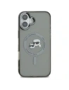 Etui Karl Lagerfeld do Apple iPhone 16 Plus hardcase IML Metal Karl&Choupette Head MagSafe czarny