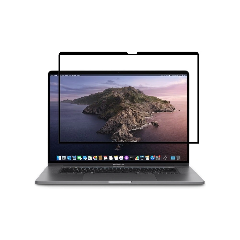 Hurtownia GSM - Ochranná fólie na obrazovku Moshi Umbra Apple MacBook Pro 16 s filtrem soukromí (černý rám) - MOSH066BLK - {ean13} - Hurt