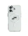 Etui Karl Lagerfeld do Apple iPhone 16 hardcase IML Metal Karl&Choupette Head MagSafe biały