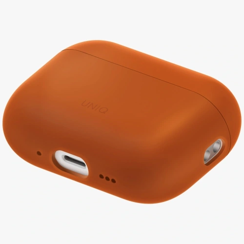 Etui UNIQ Lino do Apple AirPods Pro 3 gen Silicone pomarańczowy