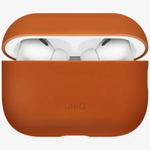 Etui UNIQ Lino do Apple AirPods Pro 3 gen Silicone pomarańczowy