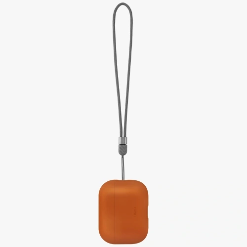 Etui UNIQ Lino do Apple AirPods Pro 3 gen Silicone pomarańczowy