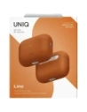 Etui UNIQ Lino do Apple AirPods Pro 3 gen Silicone pomarańczowy
