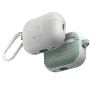 Etui UNIQ Clyde Lock Case do Apple AirPods Pro 2 biało-miętowy/dove white-soft mint