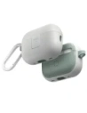 Etui UNIQ Clyde Lock Case do Apple AirPods Pro 2 biało-miętowy/dove white-soft mint
