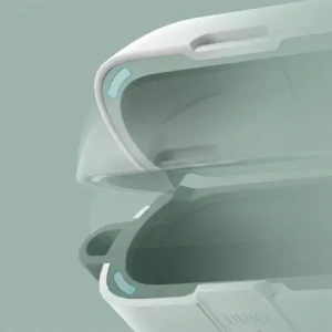 Etui UNIQ Clyde Lock Case do Apple AirPods Pro 2 biało-miętowy/dove white-soft mint