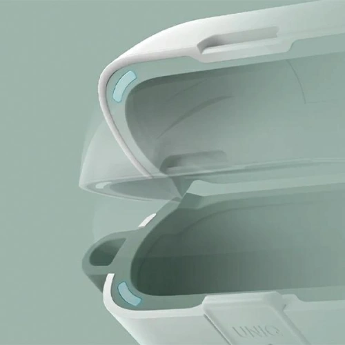 Etui UNIQ Clyde Lock Case do Apple AirPods Pro 2 biało-miętowy/dove white-soft mint